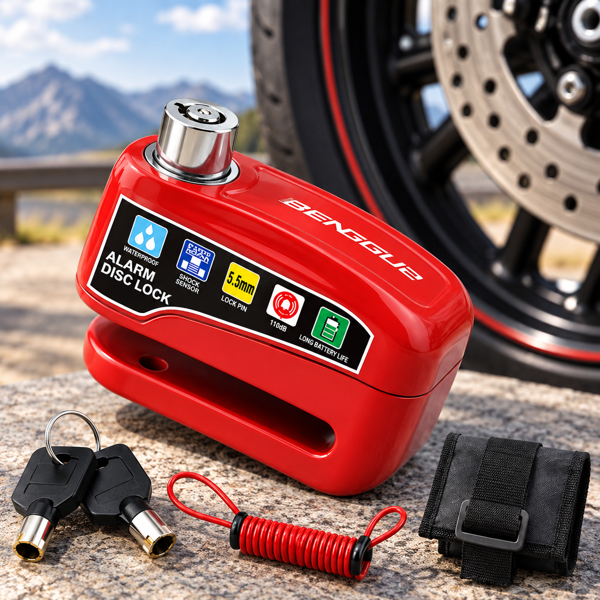 MotoGuard - Alarm Disc Lock 110 dB
