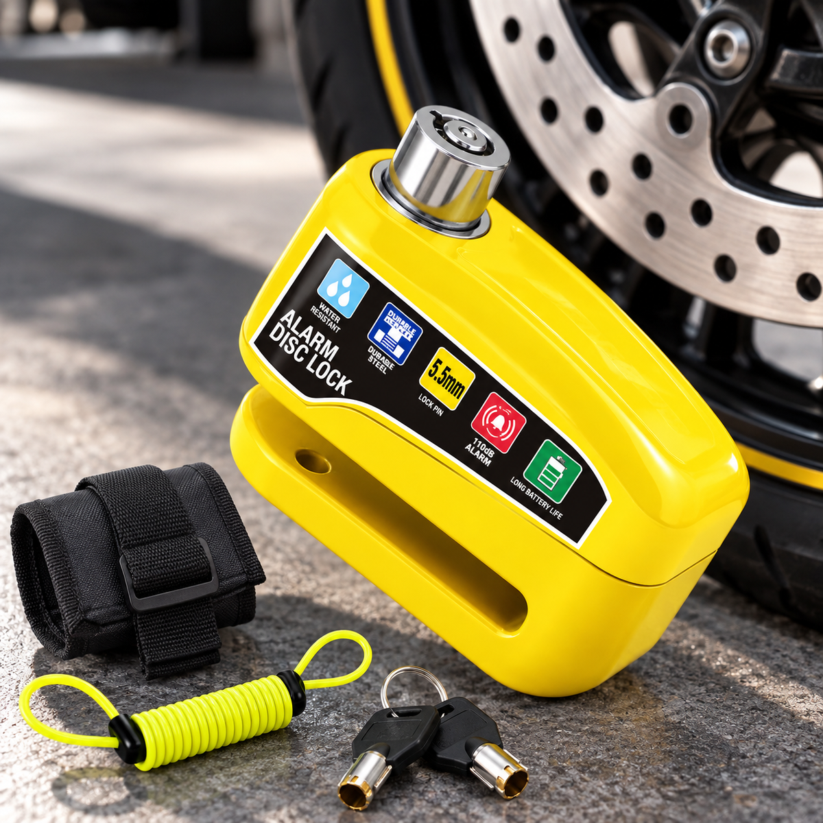 MotoGuard - Alarm Disc Lock 110 dB