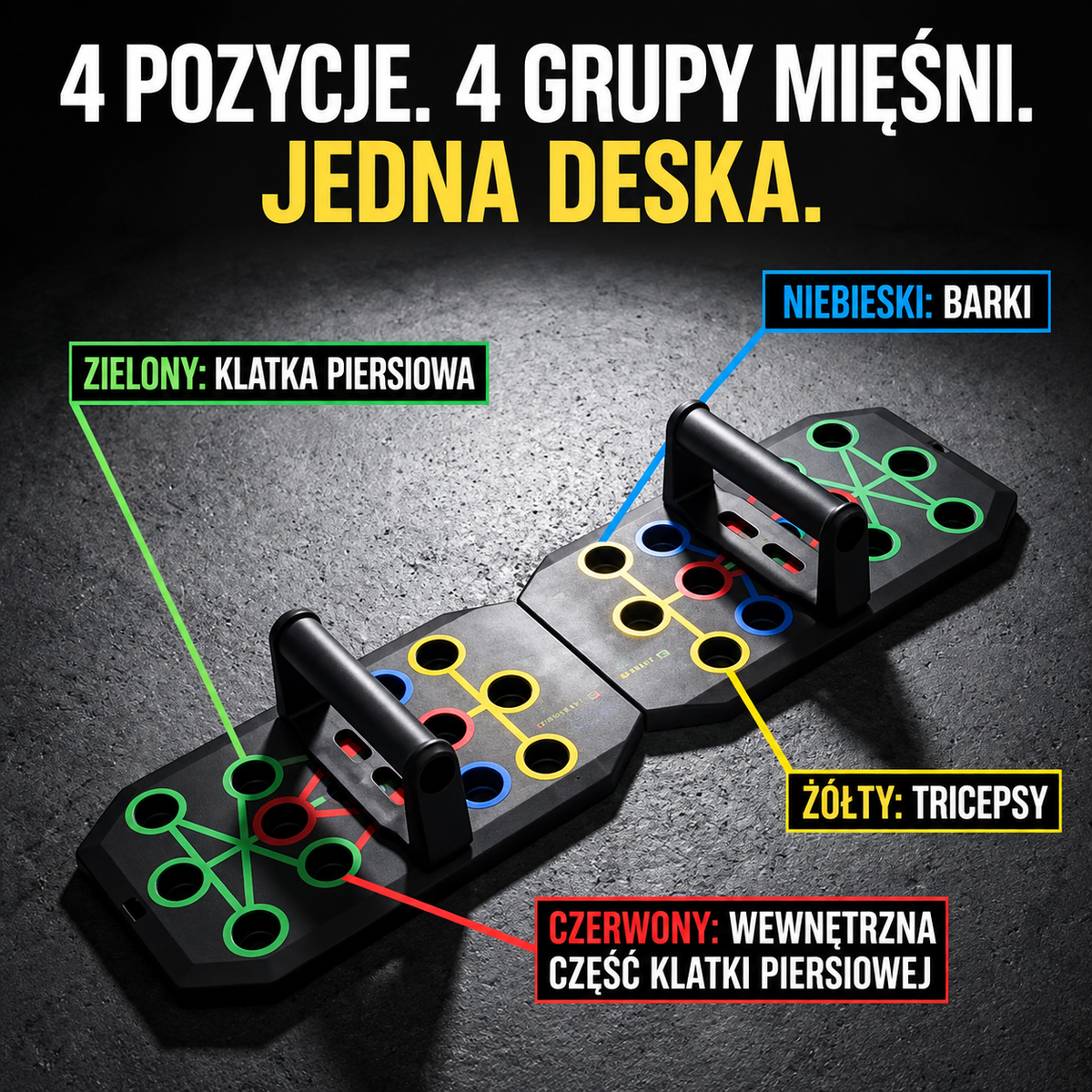 PowerPush - Multi-Functional Push-Up Board – Full Body Workout at Home 💪