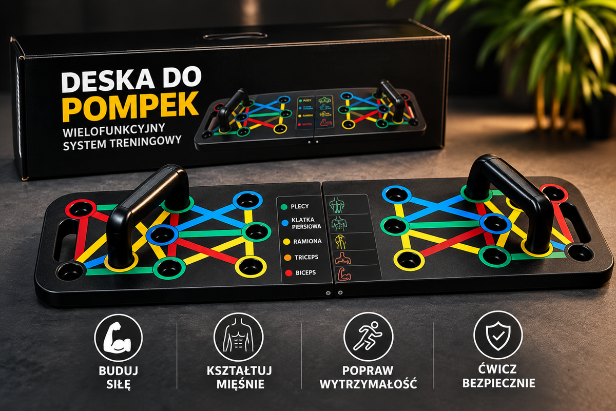 PowerPush - Multi-Functional Push-Up Board – Full Body Workout at Home 💪
