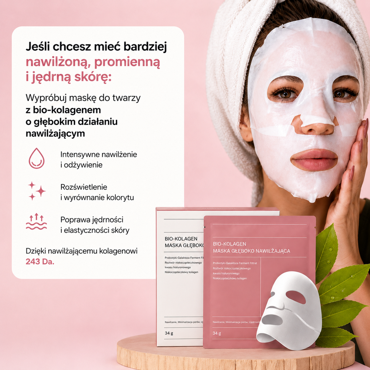 CollaGlow - Collagen mask for firm, smooth, and radiant skin ✨