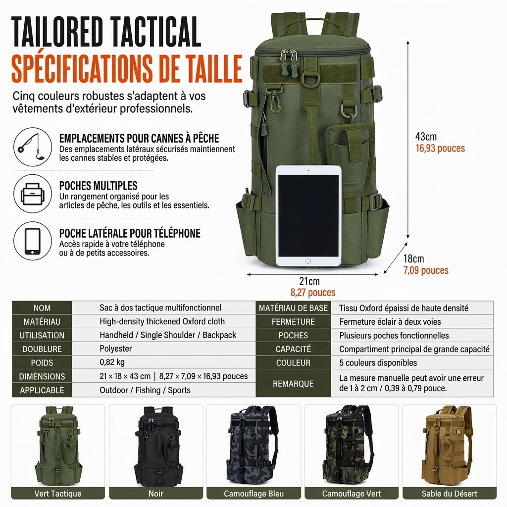 FishPack - Multifunctional Fishing Bag 3 in 1
